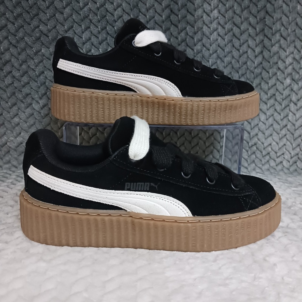 Fenty x Puma Creeper Phatty Black Warm White Boys Sneaker Shoes Size 5.5